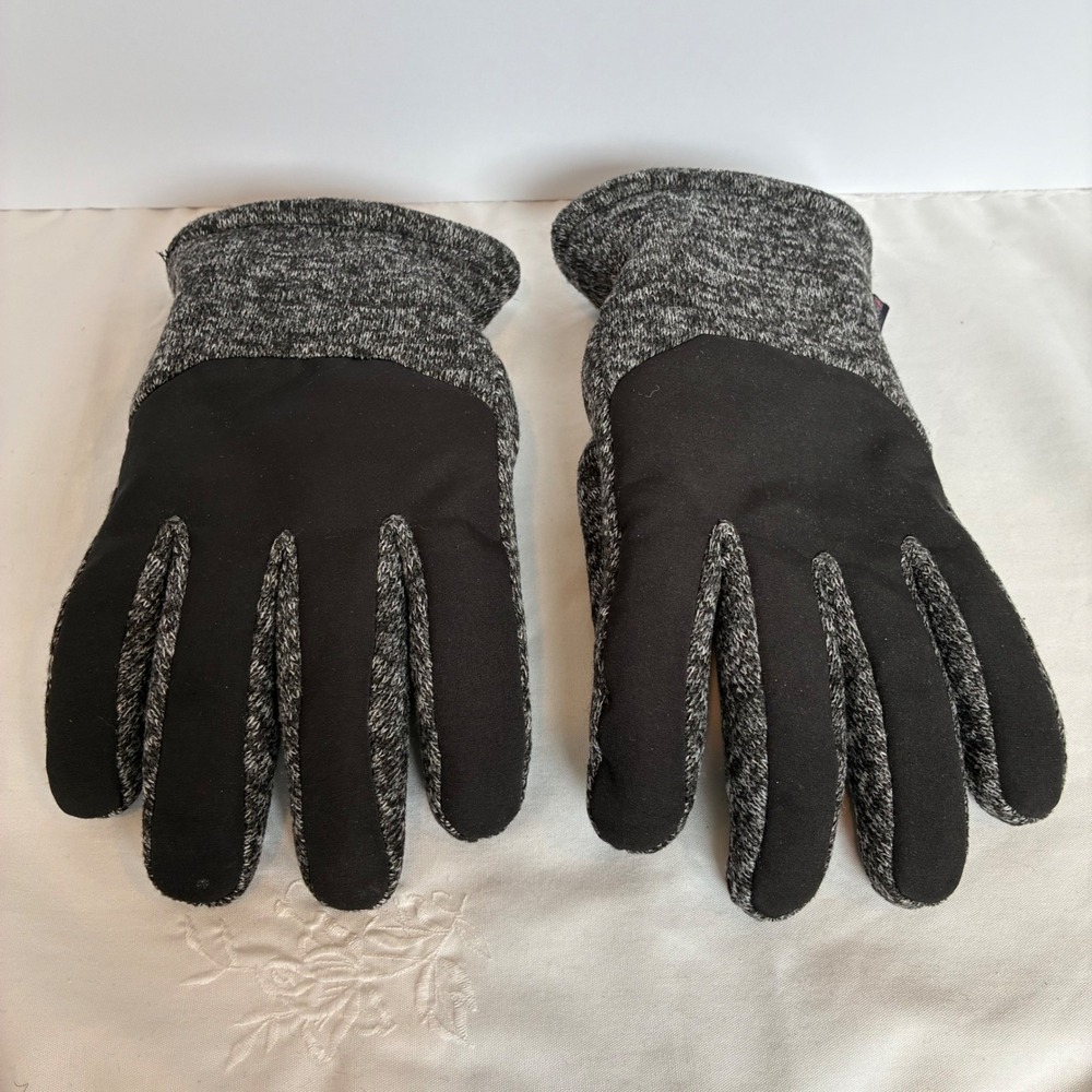 Swiss Tech Gloves S-M Grey Marled Performance Touchscreen Fleece Lined Winter